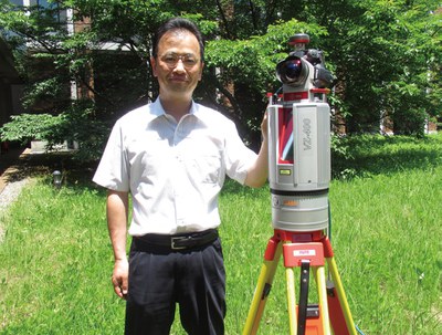 地上レーザ (light detection and  ranging: LiDAR) 計測機器を使った計測