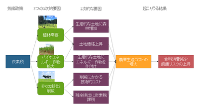 【研究成果】世界全域の2050年脱炭素シナリオの飢餓リスクの要因分解―森林が貯蔵する炭素に対する価格付けが食料安全保障のリスクになりうる―