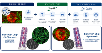 京都大学発の「組織と血管をつなぐ」技術の実用化へ ―細胞培養用マイクロ流体チップ「Boncyte® Chip」の2製品を発売―